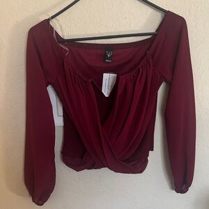 Windsor Burgundy Women's Blouse